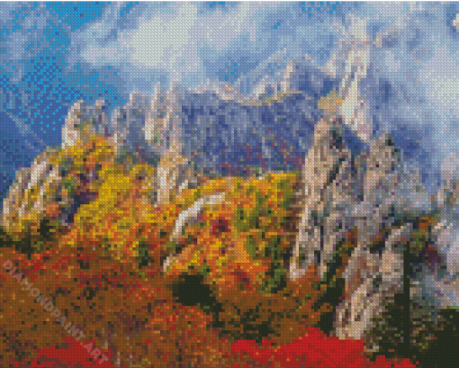 Seoraksan Mountain Diamond Painting