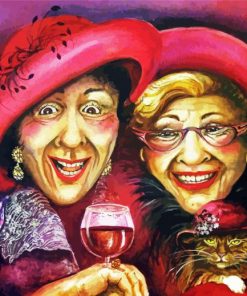 Two Ladies Laughing Diamond Painting