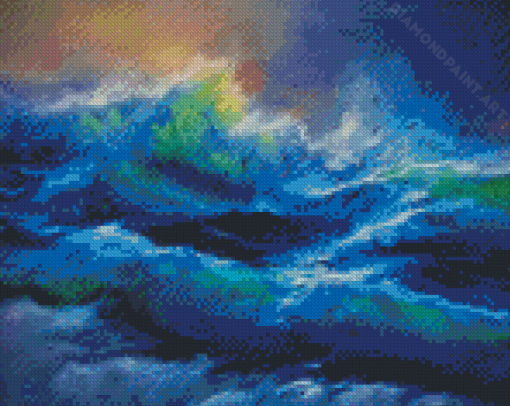 Abstract Sea Storm Diamond Painting