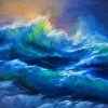 Abstract Sea Storm Diamond Painting