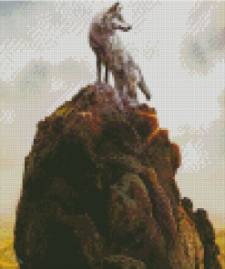 Aesthetic Wolf Mountain Diamond Painting