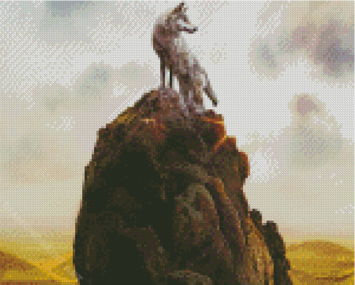 Aesthetic Wolf Mountain Diamond Painting