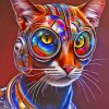 Aesthetic Colorful Cat Diamond Painting