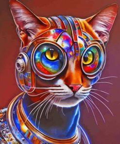 Aesthetic Colorful Cat Diamond Painting