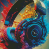 Colorful Headphones Diamond Painting