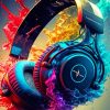 Colorful Headphones Diamond Painting