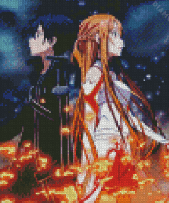 Asuna And Kirito Diamond Painting