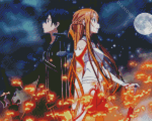 Asuna And Kirito Diamond Painting