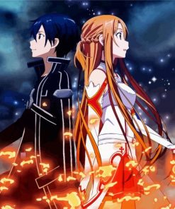 Asuna And Kirito Diamond Painting