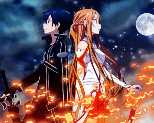 Asuna And Kirito Diamond Painting