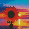 Beach Sunflower Diamond Painting