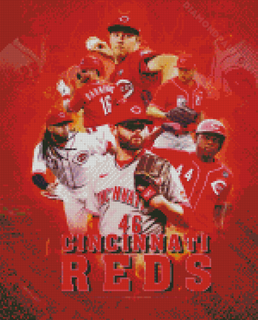 Cincinnati Reds Baseball Diamond Painting