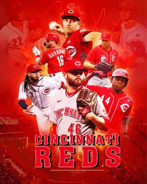 Cincinnati Reds Baseball Diamond Painting