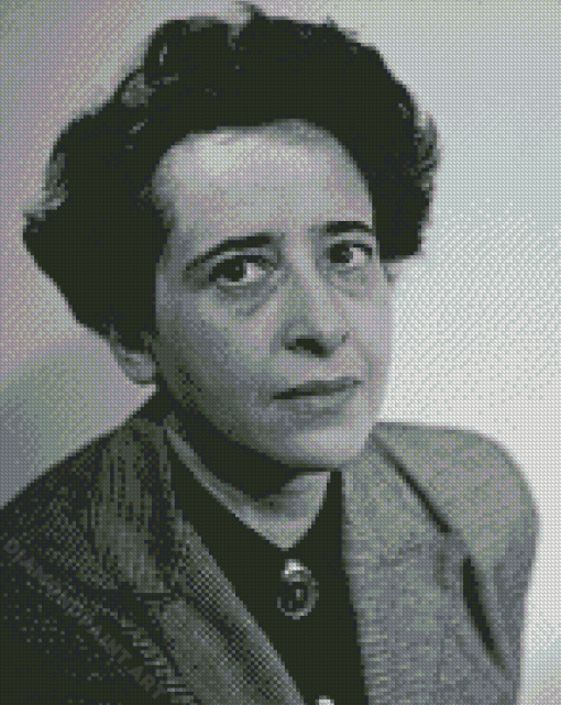 Monochrme Hannah Arendt Diamond Painting