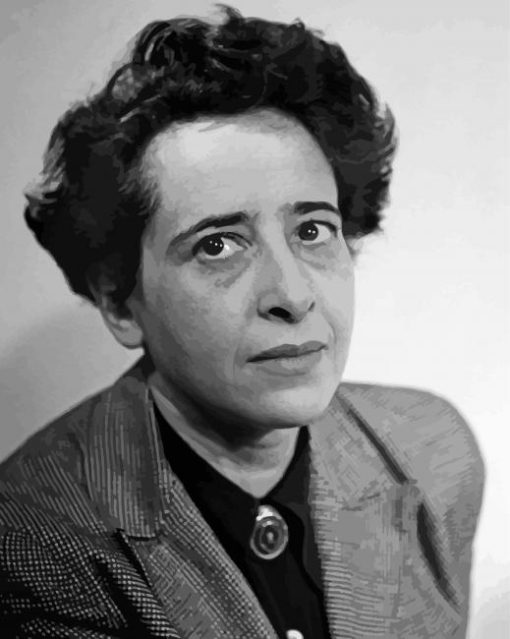 Monochrme Hannah Arendt Diamond Painting