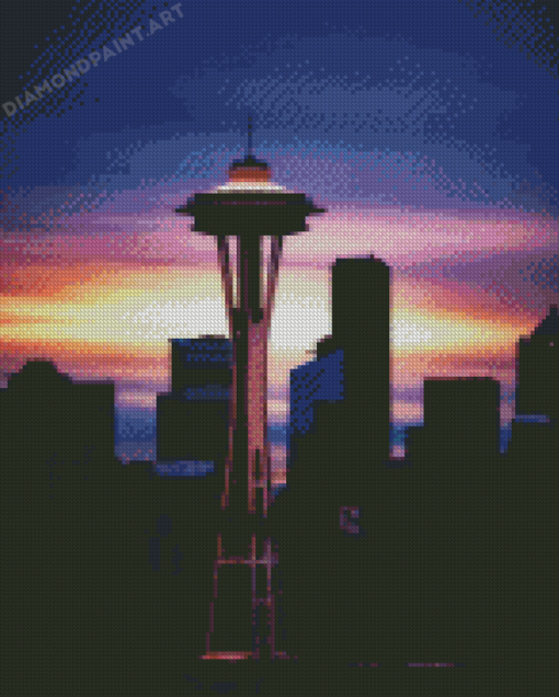 Washington Space Needle Diamond Painting