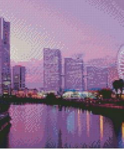 Tokyo Cityscape Sunset Diamond Painting