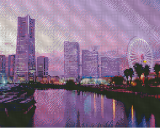 Tokyo Cityscape Sunset Diamond Painting