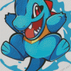 Totodile Pokemon Diamond Painting