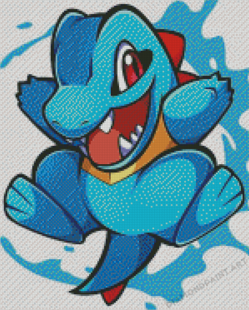 Totodile Pokemon Diamond Painting