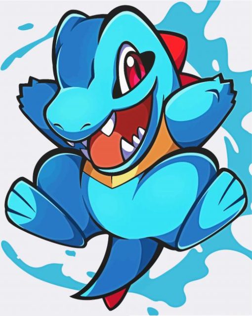 Totodile Pokemon Diamond Painting