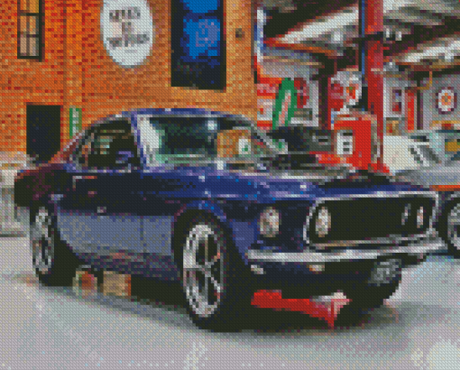 Ford Mustang Fastback Car Diamond Painting