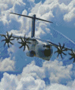 A400M Atlas Military Aircraft Diamond Painting