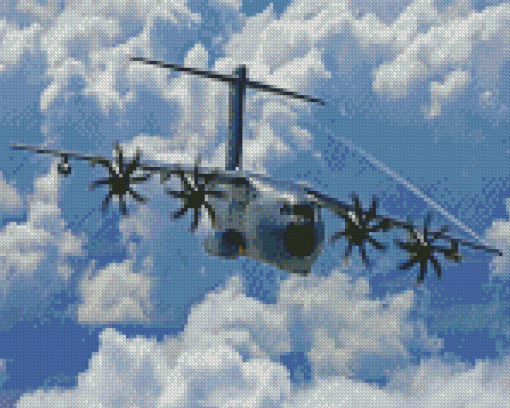 A400M Atlas Military Aircraft Diamond Painting