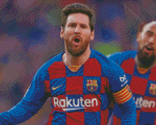 Aesthetic Messi Barcelona Diamond Painting