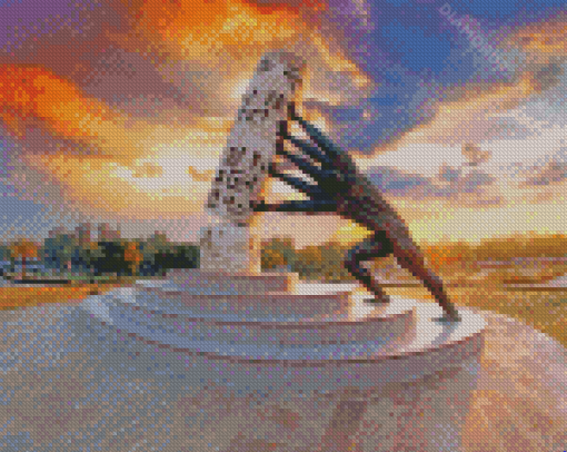 Al Zawraa Park Statue Diamond Painting