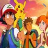 Ash And Brock And Misty Pokemon Diamond Painting