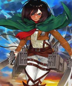 Attack On Titan Mikasa Ackerman Diamond Painting