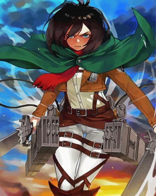 Attack On Titan Mikasa Ackerman Diamond Painting