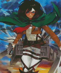 Attack On Titan Mikasa Ackerman Diamond Painting