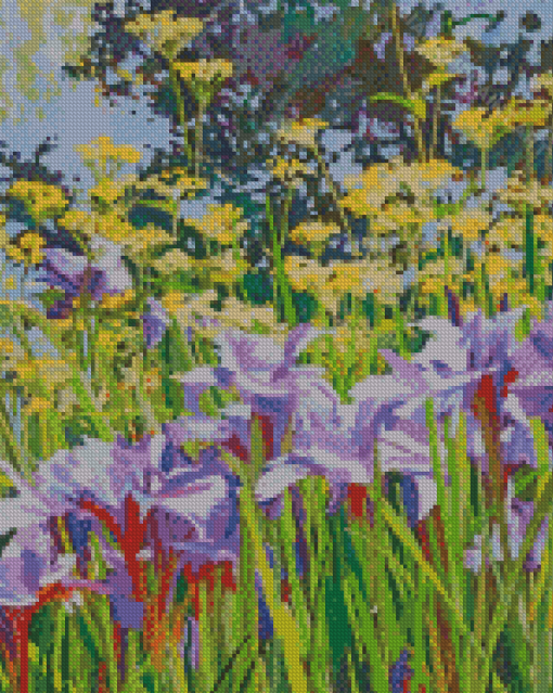 Bearded Iris Field Diamond Painting