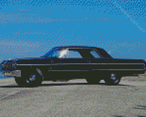 Black 64 Imapala Car Diamond Painting