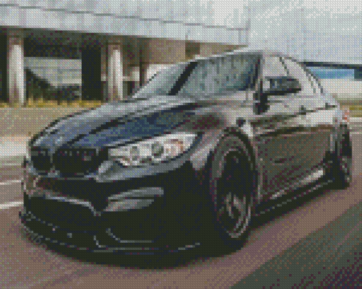 Black BMW M3 F80 Diamond Painting