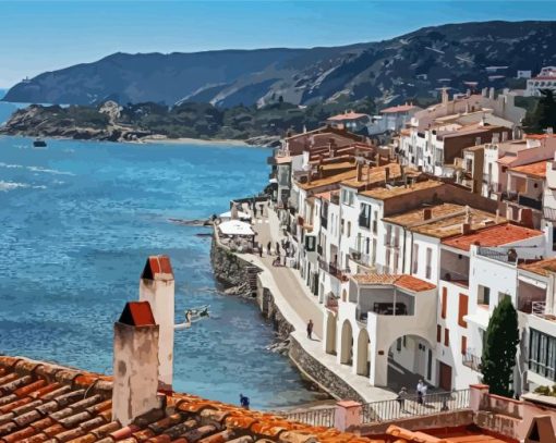 Cadaques Spanish Town Diamond Painting