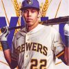 Chiristian Yelich Milwaukee Brewers Diamond Painting