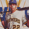 Chiristian Yelich Milwaukee Brewers Diamond Painting