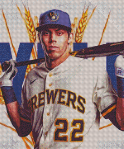 Chiristian Yelich Milwaukee Brewers Diamond Painting