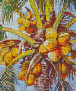 Coconut Tree Diamond Painting