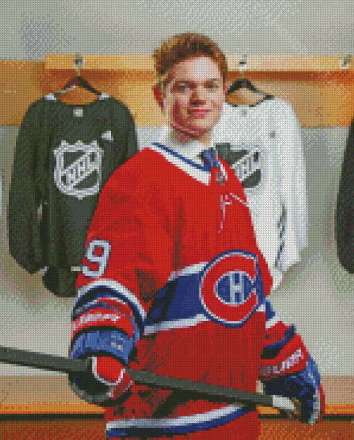 Cole Caufield Habs Diamond Painting