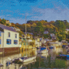 Cornwall St Mawes Village Diamond Painting