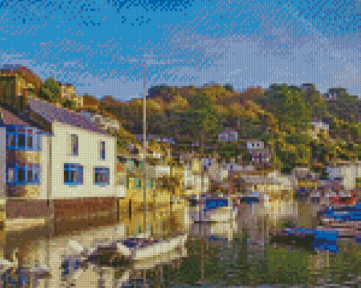 Cornwall St Mawes Village Diamond Painting