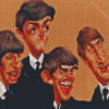 Funny Beatles Caricature Diamond Painting