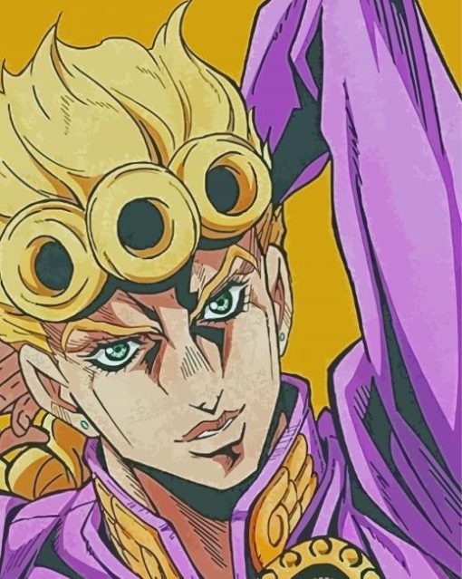 Giorno Giovanna Character Diamond Painting