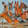 Goofy Horses Diamond Painting