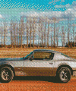 Grey 1970 Firebird Car Diamond Painting