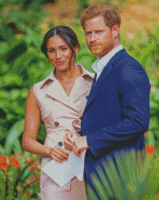 Harry And Meghan Celebrities Diamond Painting